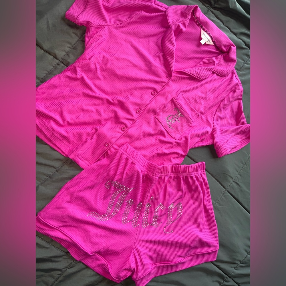 Juicy Couture Vibrant Pink Pajama Set